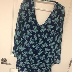 Flower patterned light flowy dress